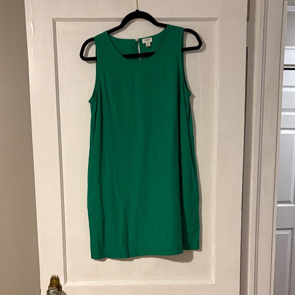 Green Sleeveless Jcrew Dress